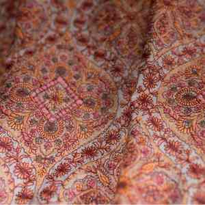 Premium Embroidered <b>Pashmina</b> Wool Shawl Soft Warm Breathable Traditional Handcrafted Solid Men's Winter Wrap Luxury Styling - Product Image 4