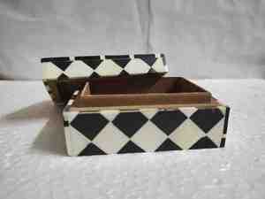 Luxury Resin Inlay Jewelry <b>Box</b> Handmade Organizer for Global Gifting and Elegant Interiors by Tradebyd - Product Image 1