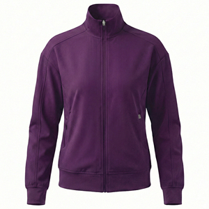 Blouse médicale personnalisée pour femme, coupe athlétique, respirante, à fermeture éclair intégrale, uniforme d'infirmière, veste de performance pour l'échauffement, vente en gros - Product Image 5