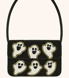 Black Seed Beaded Embroidered Shoulder <b>Bag</b> For <b>Halloween</b> <b>Party</b> Festive & Gifting Handmade Crossbody Purse Fashion Clutch <b>Bag</b> - Product Image 4
