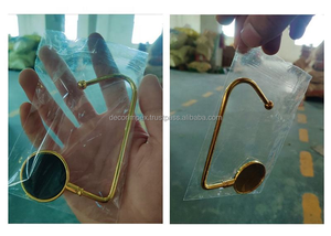 Hot Selling Purse Hook Hanger Metal Hook Handbag Hanger Portable Bag Holder for Table Desk and <b>Christmas</b> <b>Stocking</b> Holder - Product Image 3