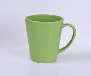 Conical Color <b>Ceramic</b> <b>Mug</b> Straight Shape Minimalist Design Light Blue Color Daily Use Drinkware - Product Image 3