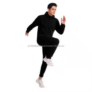 Chándal Deportivo Personalizado de Alta Calidad 2026 para Hombre, 100% Algodón, Ropa Deportiva Unisex con Logotipo Extra Grande en Color Gris 2026 - Product Image 3