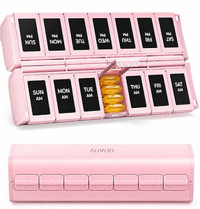 Organisateur de pilules hebdomadaire 2 fois par jour, design pliable magnétique, boîte de rangement en plastique de qualité alimentaire, portable - Product Image 4
