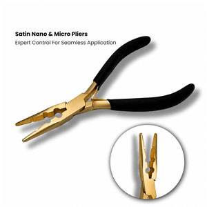 Pinzas Profesionales con Recubrimiento de Titanio para Extensiones de Cabello, Herramienta de Conexión de Anillos Micro y Nano de 3 Orificios - Product Image 4