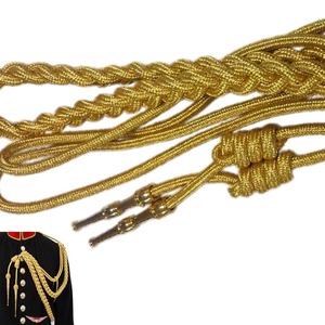 Aiguillette Gold Mylar Ceremonial Use Shoulder Customized Accessories Aiguillettes Uniforms - Product Image 3