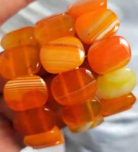 กำไลข้อมือรูปหัวใจประดับลูกปัดหินธรรมชาติสีม่วงสำหรับผู้หญิง ยี่ห้อ MN Exports ของขวัญเครื่องประดับแฟชั่น - Product Image 2