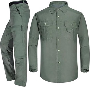 Uniforme de Guardia de Seguridad con Logotipo Bordado Personalizado, Chaqueta, Pantalones Cargo Resistentes de Algodón Ripstop para Hombre, Camisa de Manga Larga, Ropa de Trabajo - Product Image 1