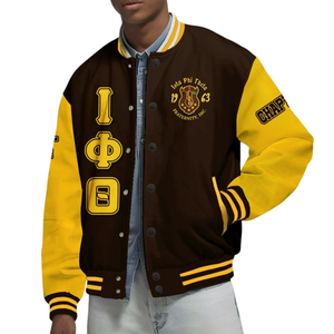 Chaqueta para Hombre, Chaqueta Universitaria Griega, Estilo Clásico Universitario, Calidad Premium, Iota Phi Theta - Product Image 1