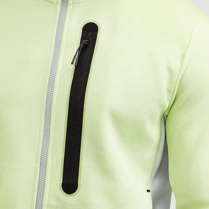 Conjunto Deportivo para Hombre con Bloques de Color, Sudadera con Capucha, Manga Larga, Secado Rápido, Transpirable, Ligero, para Correr en Primavera, con Bolsillo Lateral - Product Image 6