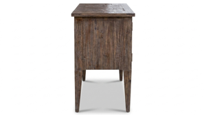Buffet en bois rustique avec poignées métalliques, armoire de rangement, style antique, meubles de salle à manger - Product Image 2