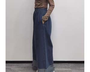 Vaqueros de mezclilla casuales de cintura media, holgados y ajustados, con lazo y volantes, a la moda para mujer - Product Image 2