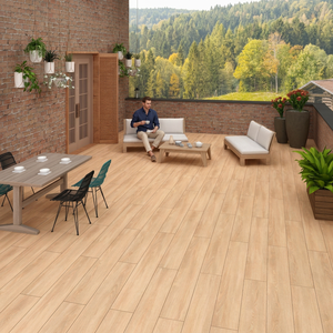 Latina Brown 200x1200mm Herringbone <b>Wood</b> Look Acid-Resistant Antibacterial Non-Slip Porcelain <b>Plank</b> Floor Tiles Premium Design - Product Image 6