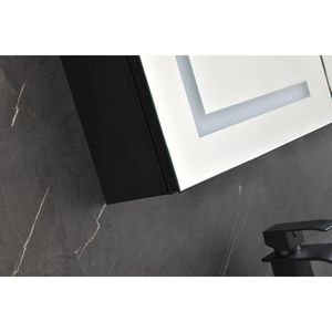 48\"X30\" <b>LED</b> Mirror Medicine Cabinet with Lights Dimmer Defogger <b>Clock</b> Temp Display and USB - Product Image 6
