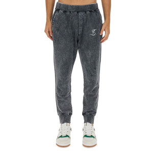 กางเกงจ็อกเกอร์ผ้าฝ้ายแท้ 100% สไตล์ใหม่ ล้างสีแบบแอซิดวอช สำหรับผู้ชาย สตรีทแวร์ ทรงหลวม กางเกงจ็อกเกอร์ล้างสีแบบแอซิดวอช - Product Image 1