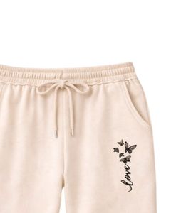 Ensemble jogging pour femme, sweat-shirt à capuche et pantalon en molleton imprimé papillon, style streetwear décontracté pour l'hiver - Product Image 5