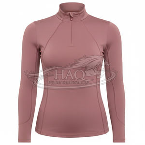 เสื้อเบสเลเยอร์สำหรับขี่ม้าผู้หญิง น้ำหนักเบา แขนยาว สำหรับฝึกซ้อมและขี่ม้า เสื้อผ้าสำหรับกีฬาขี่ม้า เสื้อสำหรับออกกำลังกาย - Product Image 1