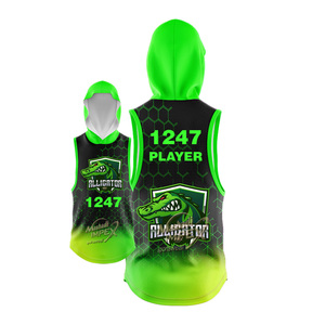 เสื้อเจอร์ซีย์ 7V7 สีเขียวและดำ ผลิตตามสั่ง ขายส่งยอดนิยม ราคาแข่งขัน ชุดทีม เสื้อเจอร์ซีย์อเมริกันฟุตบอล 7V7 - Product Image 4