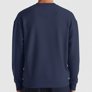 OEM Private Label <b>Men</b> Boxy Fit Heavyweight 400 GSM Sweatshirt Streetwear Oversized Cotton <b>Pullover</b> Manufacturer - Product Image 3
