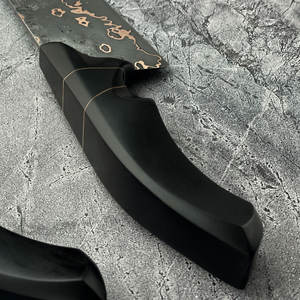 Couteau de cuisine utilitaire en cuivre damas de haute qualité avec manche ergonomique en bois pour la découpe quotidienne et la préparation des repas - Product Image 3