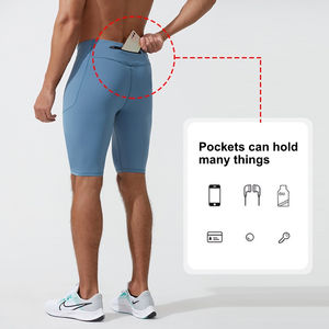 Pantalones Cortos Deportivos de Compresión con Bolsillos para Hombre, Leggings de Secado Rápido y Alta Elasticidad, Pantalones Ajustados para Entrenamiento y Running - Product Image 3