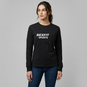 Camisetas de Manga Larga para Mujer, 100% Algodón de Alta Calidad, Producto Premium, Nuevo Estilo, Color Sólido, Venta al Por Mayor - Product Image 1
