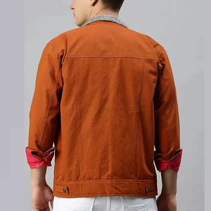 Custom Logo Denim Jacket For Men Casual Cotton Jean Jacket Premium Quality Mens Denim Outerwear Streetwear Fashion Coat Best - Product Image 5