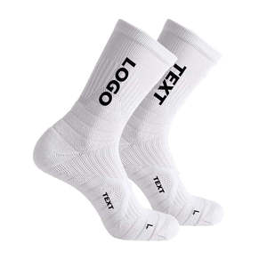 Custom Crew Sports running <b>Socks</b> Youth Adults Premium Quality Athletic Bottom Logo Active Lifestyle Knitted Breathable - Product Image 2