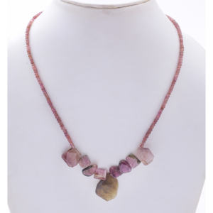 Collar con colgante de turmalina de Plata de Ley 925 hecho a mano, joyería de piedras preciosas naturales únicas, cadenas de cuentas, compromiso, boda - Product Image 3