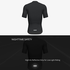 เสื้อจักรยานสมรรถนะสูง ดีไซน์ผ้าแห้งเร็ว พร้อมแถบสะท้อนแสง ปลอดภัยสำหรับการปั่นจักรยานกลางแจ้ง การแข่งขัน และการฝึกซ้อมประจำวัน - Product Image 2