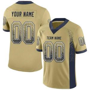Maillot de football américain personnalisé respirant à séchage rapide pour homme grande taille, col en V, manches courtes, longueur courte, haute qualité, nouveauté - Product Image 3