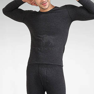 Camiseta térmica para hombre, capa base cálida y transpirable, ajuste cómodo para la temporada de invierno, trabajo al aire libre y uso en viajes - Product Image 6