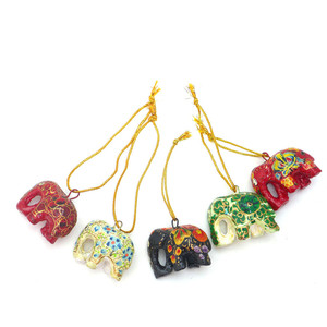 Adorno Colgante de Elefante Hecho a Mano con Cuentas Coloridas y Detalles de Cristal, Decoración de Lujo, Tamaño Mediano - Product Image 5