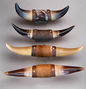 Mounted Steer Horn Set Eco-Friendly Handmade <b>Rustic</b> Modern Animal Love Polished Horns Bull Western Home Decoration Easter - Product Image 5