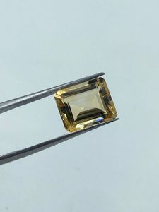 Citrino natural transparente de alta calidad con corte baguette, piedra preciosa suelta de 10x12mm, 12,25 quilates, amarillo, para fabricación de joyas, 2 unidades - Product Image 6