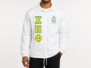 เสื้อโค้ชแบบมีลาย Alpha Chi Eta Phi คุณภาพพรีเมียม กันน้ำ รุ่น Omega Beta Delta Sigma Theta Epsilon - Product Image 1