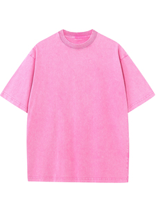Camiseta Oversize Vintage Lavada para Hombre, Algodón Pesado, Lisa, con Logo Personalizado, Estilo Urbano, Venta al por Mayor OEM ODM - Product Image 5