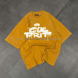 T-shirt décontracté pour homme, coupe classique, col rond, imprimé uni, 100% coton, anti-boulochage, tissu jersey 200g, service d'impression OEM - Product Image 5