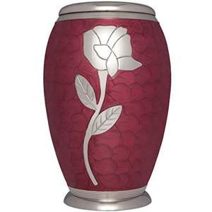 Wholesale Brushed Silver Metal Cremation Urns for Human Ashes Adult <b>Large</b> Funeral Urn Elegant Aluminum Memorial Urn with Lid - Product Image 4