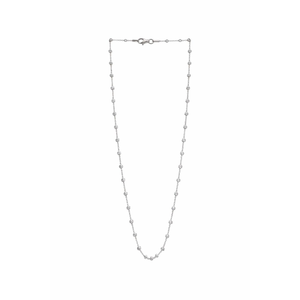 Collier en argent sterling 925, minimaliste, classique, avec chaîne à maillons sertis, élégant, pour femme, cadeau de mariage ou de fête, léger - Product Image 2