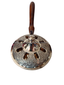 Quemador de incienso de latón de primavera indio ecológico Dhoop Dani decoración del hogar - Product Image 3