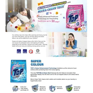 TOP Super Color 2,1 kg Detergente en polvo Fórmula para el cuidado del color para colores vibrantes y duraderos - Product Image 3
