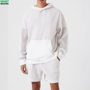 Custom Summer Y2K Air Mesh Zipper Hoodie 3D Breathable Casual Sport Streetwear Jacket Lightweight <b>Fishnet</b> 100% Cotton High - Product Image 3