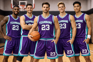 Conjunto de Uniforme de Baloncesto Personalizado – Camiseta y Pantalones Cortos Sublimados Transpirables para Equipos – Camisetas de Baloncesto de Alta Calidad – Logotipo Personalizado - Product Image 4