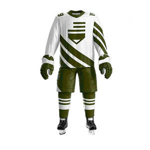 Newest Hot Selling <b>Cheap</b> Price Ice Hockey Uniform 100% Polyester Custom Logo Sports Wear High Performance Ice Hockey Uniforms - Product Image 4