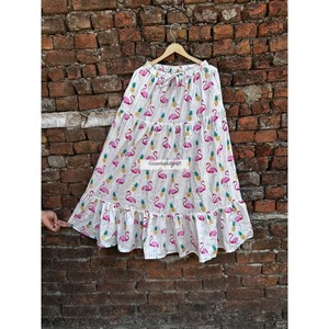 Wholesale Birds Printed <b>Skirt</b> 100% Cotton Long Maxi <b>Skirt</b> Dress Handmade Summer <b>Skirt</b> Hippie Style <b>Skirt</b> Party Wear <b>Skirt</b> - Product Image 1