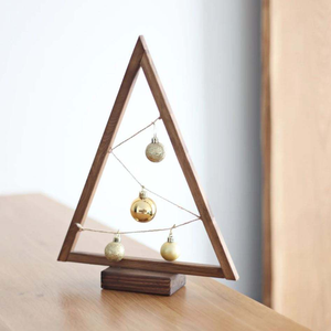 Árbol de Navidad Clásico de Madera para Interiores y Exteriores, Colgante o de Mesa, para Decoración de Hogar, Jardín, Fiestas Navideñas - Product Image 3