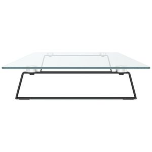 Đen 39.4 "x 13.8" x 3.1 "Tempered Glass và kim loại máy tính xách tay đứng màn hình đứng - Product Image 5