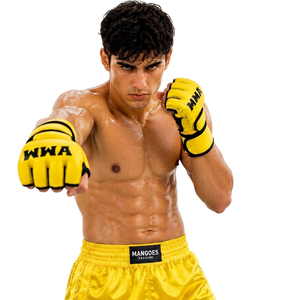 Guantes de Boxeo Profesionales MMA MANGOES FASHION, Cuero Sintético Transpirable, Impermeables, Anti-UV, Muñequera Ajustable - Product Image 1