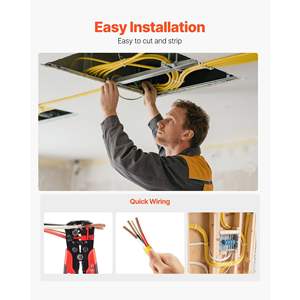 Cable Eléctrico NM-B 6AWG/3C No Metálico para Interiores Residenciales, Núcleo de Cobre de Alta Pureza, Cable de Tierra con Revestimiento de PVC de 50 pies para Cableado - Product Image 5